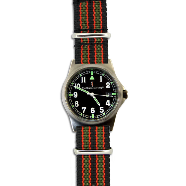 James Bond G10 Military Watch G10 Watch The Regimental Shop Black/Green/Red one size fits all 