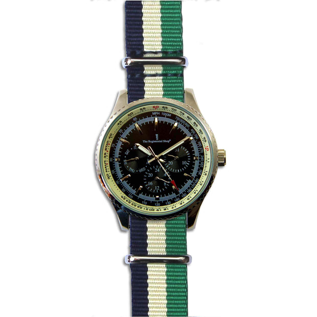 King's Own Yorkshire Light Infantry (KOYLI) Military Multi Dial Watch Multi Dial The Regimental Shop Navy Blue/Buff/Green one size fits all 