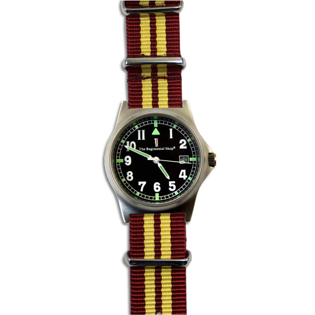King's Royal Hussars G10 Military Watch G10 Watch The Regimental Shop Maroon/Yellow one size fits all 