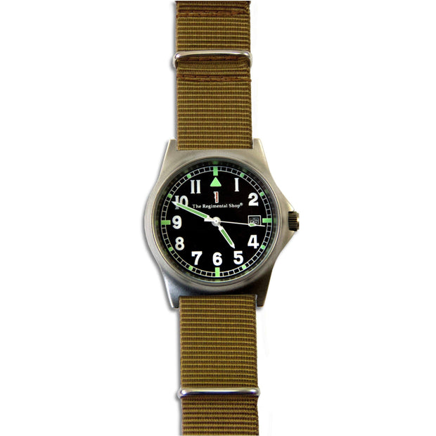 G10 Military Watch with Khaki Watch Strap G10 Watch The Regimental Shop   