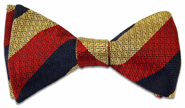 Light Dragoons (Self Tie) Silk Non Crease Bow Tie Bowtie, Silk The Regimental Shop Navy Blue/Red/Buff one size fits all 