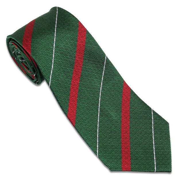 Light Infantry Tie (Silk Non Crease) Tie, Silk Non Crease The Regimental Shop Green/Red/White one size fits all 