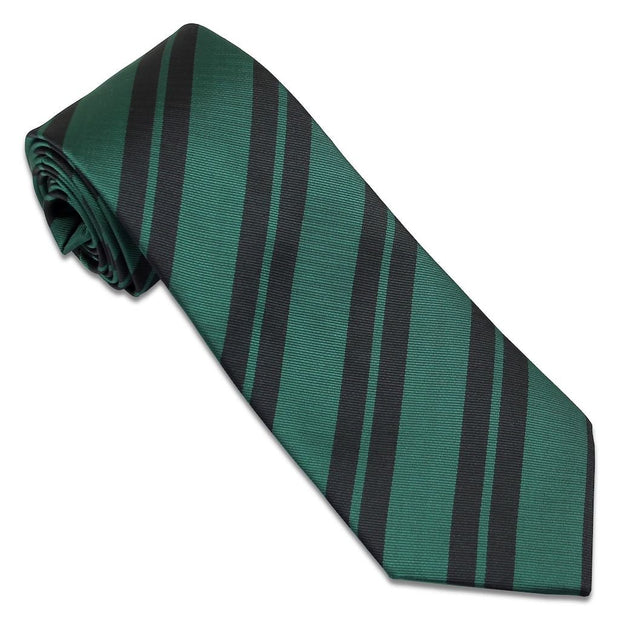 London Rifle Brigade Tie (Polyester) Tie, Polyester The Regimental Shop Green/Black one size fits all 