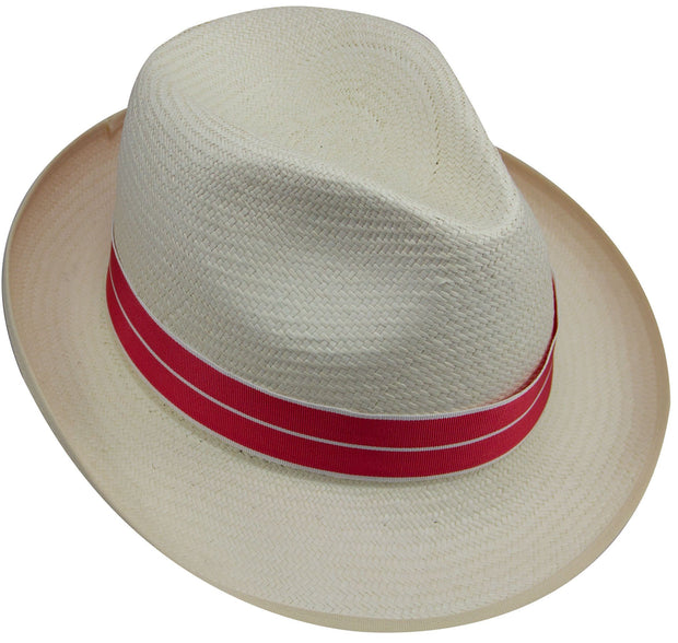 MBE (Member of the British Empire) Panama Hat Panama Hat The Regimental Shop 6 3/4" (55) pink/white 