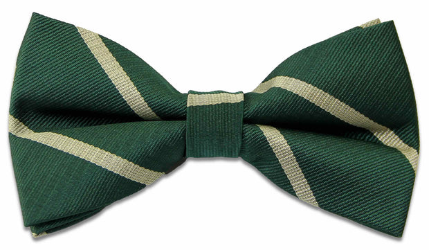 Manchester Regiment Polyester (Pretied) Bow Tie Bowtie, Polyester The Regimental Shop Green/Buff one size fits all 