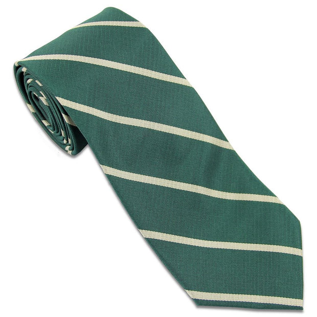 Manchester Regiment Tie (Polyester) Tie, Polyester The Regimental Shop Green/Buff one size fits all 