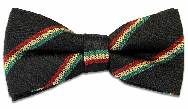 Mercian Regiment (Town) Silk Non Crease Pretied Bow Tie Bowtie, Silk The Regimental Shop Black/Red/Buff/Green one size fits all 