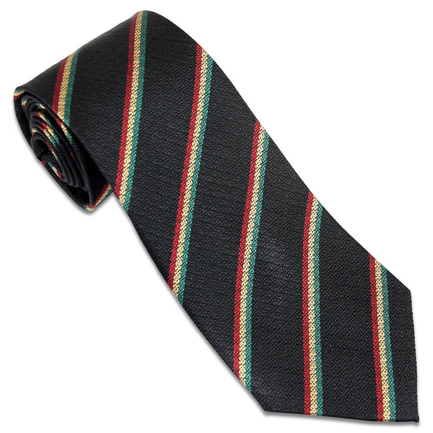 Mercian Regiment (Town) Tie (Silk Non Crease) Tie, Silk Non Crease The Regimental Shop Black/Red/Buff/Green one size fits all 