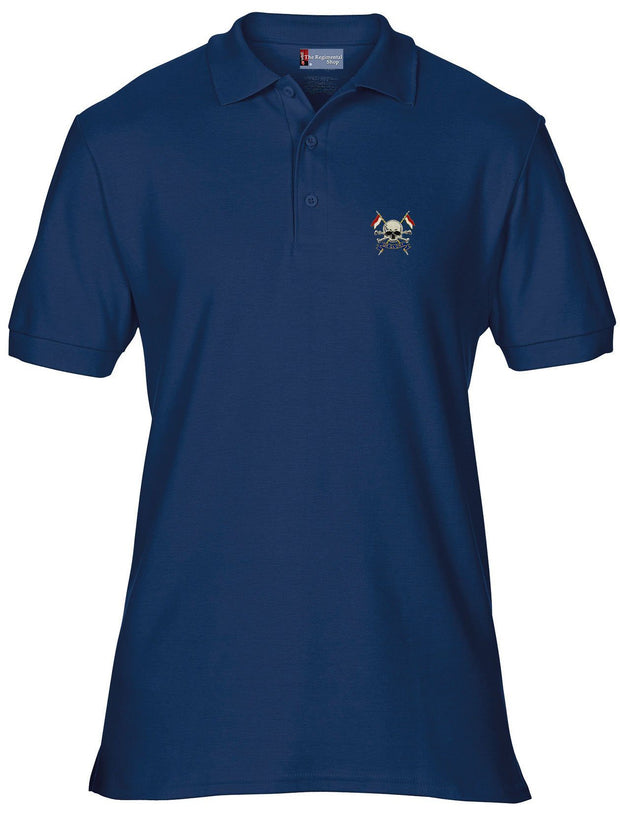 The Royal Lancers Polo Shirt Clothing - Polo Shirt The Regimental Shop 36" (S) Navy Blue 