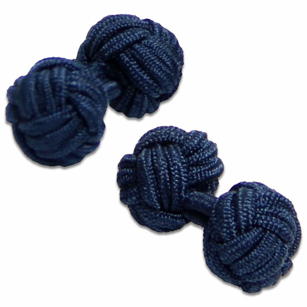 Navy Blue Knot Cufflinks Cufflinks, Knot The Regimental Shop Navy Blue one size fits all 