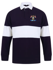 9/12 Royal Lancers Panelled Rugby Shirt Clothing - Rugby Shirt - Panelled The Regimental Shop 36/38" (S) Navy/White 