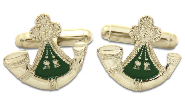 Oxfordshire & Buckingham Light Infantry Cufflinks Cufflinks, T-bar The Regimental Shop Silver/Green one size fits all 
