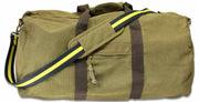 Princess of Wales's Royal Regiment (PWRR) Canvas Holdall Bag Holdall Bag The Regimental Shop Vintage Military Green  