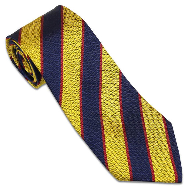Princess of Wales's Royal Regiment Officers' Club Tie (Silk Non Crease) Tie, Silk Non Crease The Regimental Shop Blue/Yellow/Red one size fits all 
