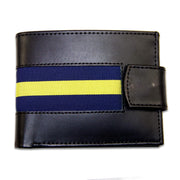 Princess of Wales's Royal Regiment (PWRR) Leather Wallet Wallet The Regimental Shop Black/Blue/Yellow one size fits all 