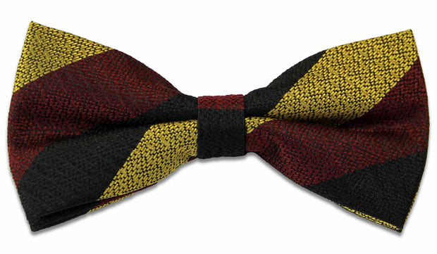 Prince of Wales's Own Regiment of Yorkshire Silk Non Crease Pretied Bow Tie Bowtie, Silk The Regimental Shop Yellow/Black/Maroon one size fits all 