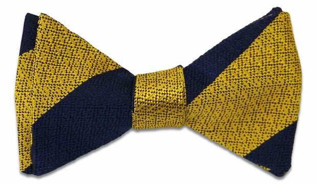 Princess of Wales's Royal Regiment Silk Non Crease Self Tie Bow Tie Bowtie, Silk The Regimental Shop Blue/Yellow one size fits all 