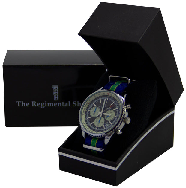 Queen's Royal Hussars Military Chronograph Watch Chronograph The Regimental Shop   