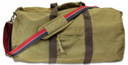 Queen's Dragoon Guards (QDG) Canvas Holdall Bag Holdall Bag The Regimental Shop Vintage Military Green  