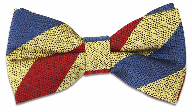 Queen's Dragoon Guards SAG Silk Non Crease Pretied Bow Tie Bowtie, Silk The Regimental Shop Red/Buff/Blue one size fits all 