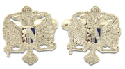 Queen's Dragoon Guards Cufflinks Cufflinks, T-bar The Regimental Shop Silver/Blue/Red one size fits all 