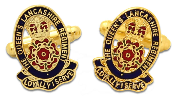 Queen's Lancashire Regiment  Cufflinks Cufflinks, T-bar The Regimental Shop Gold/Blue/Red one size fits all 