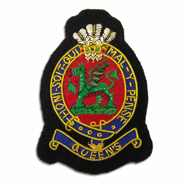 Queen's Regiment Blazer Badge Blazer badge The Regimental Shop Black/Red/Blue/Green/Gold One size fits all 