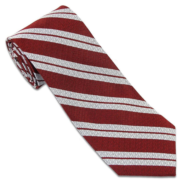 Queen's Royal Lancers Tie (Silk Non Crease) Tie, Silk Non Crease The Regimental Shop Red/Silver one size fits all 
