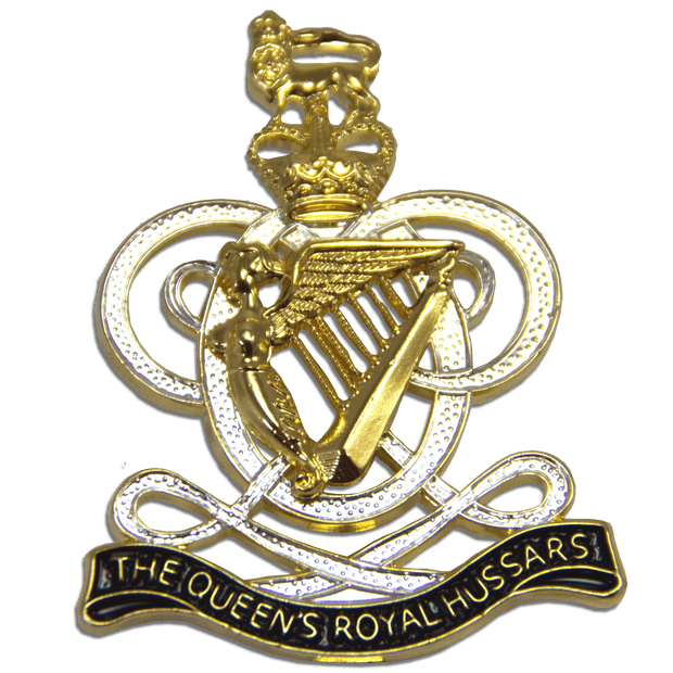 Queen's Royal Hussars Beret Badge Beret Badge The Regimental Shop Gold/Silver One Size 