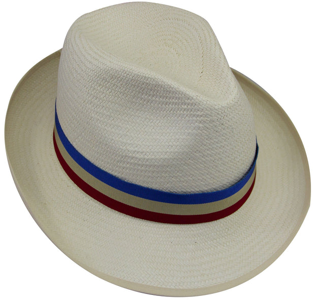 Queen's Dragoon Guards SAG Panama Hat Panama Hat The Regimental Shop 6 3/4" (55) red/blue/buff 