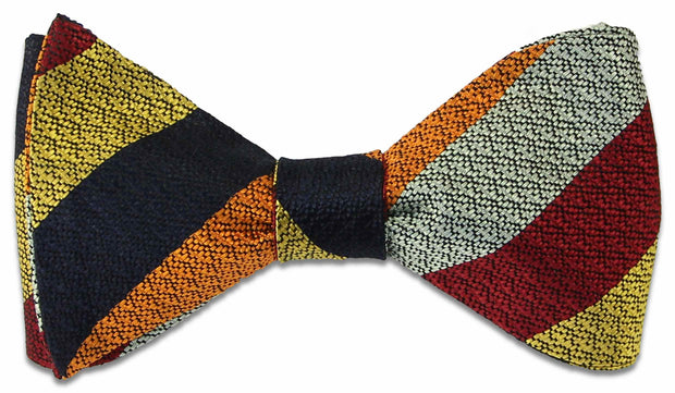 RAF Regiment Officers' Club Silk Non Crease (Self Tie) Bow Tie Bowtie, Silk The Regimental Shop Blue/Orange/Yellow/Maroon one size fits all 