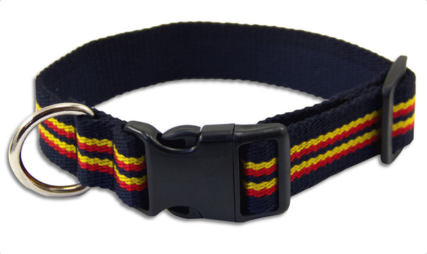 REME Wide Dog Collar Dog Collar - Wide The Regimental Shop Small: 30cm - 43cm Blue/Red/Yellow 