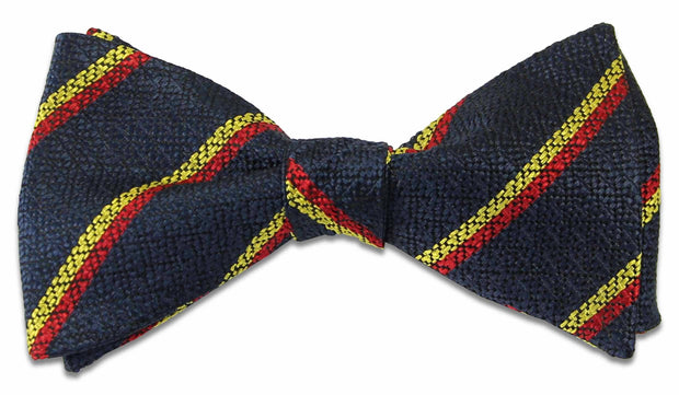 REME Silk Non Crease (Self Tie) Bow Tie Bowtie, Silk The Regimental Shop Blue/Red/Yellow one size fits all 