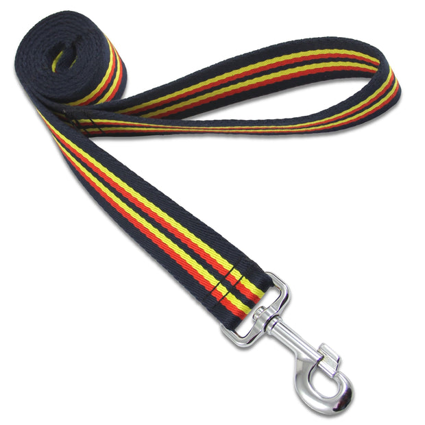 REME Wide Dog Lead Webbing Dog Lead The Regimental Shop Blue/Yellow/Red One size - 150cm 