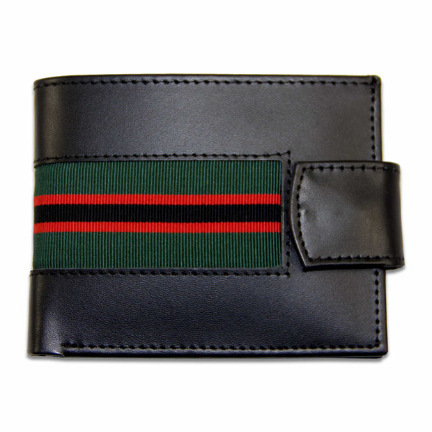The Rifles Leather Wallet Wallet The Regimental Shop Black/Green/Red one size fits all 