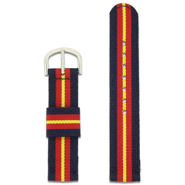 Royal Anglian Regiment Two Piece Watch Strap Two Piece Watch Strap The Regimental Shop Blue/Red/Yellow one size fits all 