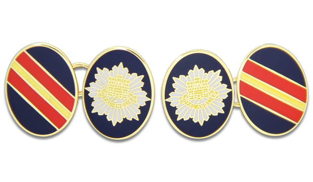 Royal Anglian Cufflinks Cufflinks, Gilt Enamel The Regimental Shop Blue/Red/Yellow/Gold one size fits all 
