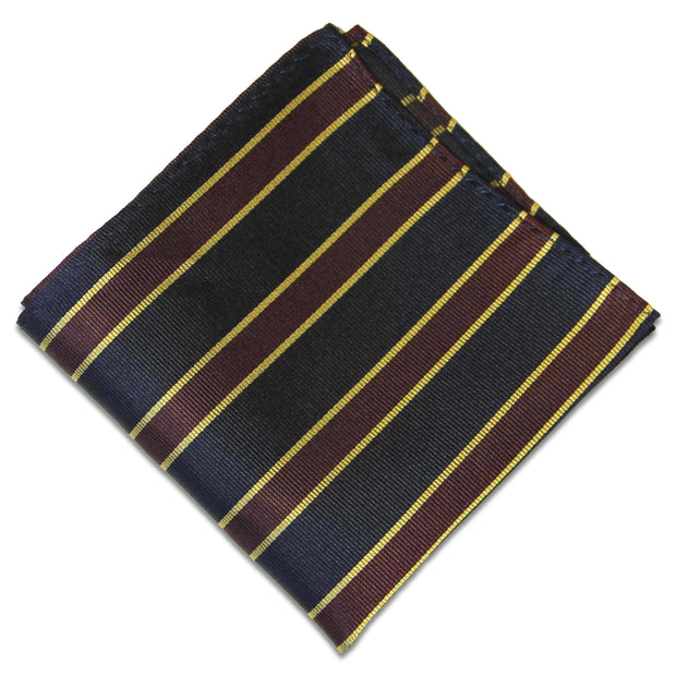 Royal Army Veterinary Corps (RAVC) Silk Pocket Square Pocket Square The Regimental Shop Dark Blue/Maroon/Gold one size fits all 