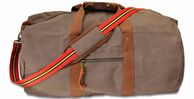Royal Artillery Stable Belt Canvas Holdall Bag Holdall Bag The Regimental Shop Vintage Brown  