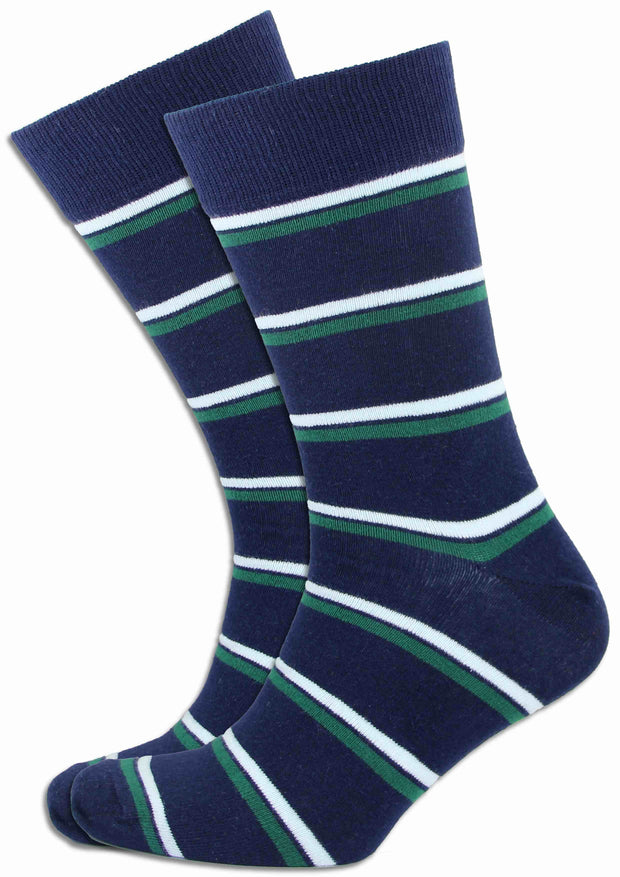 Royal Corps of Signals Socks Socks The Regimental Shop Blue/Green/Silver One size fits all 