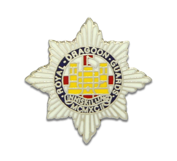 Royal Dragoon Guards Regimental Lapel Badge Lapel badge The Regimental Shop Silver/White/Yellow/Blue 15x15mm 