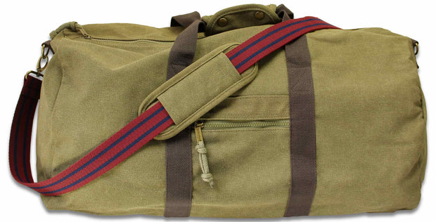 Royal Engineers (The Sappers) Canvas Holdall Bag Holdall Bag The Regimental Shop Vintage Military Green  