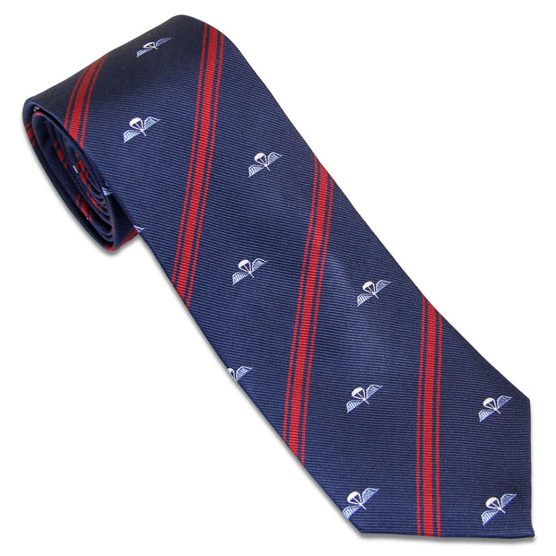 Royal Engineers Para Wings Tie (Silk) Tie, Silk, Woven The Regimental Shop Maroon/Navy Blue one size fits all 