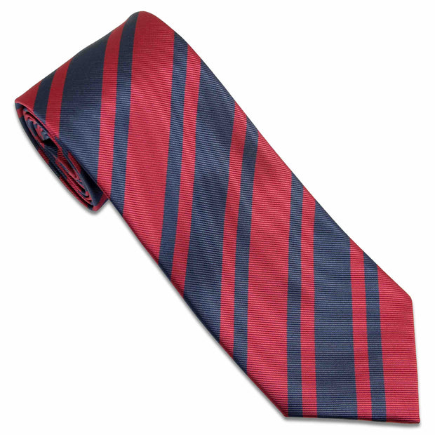 Royal Engineers Tie (Polyester) Tie, Polyester The Regimental Shop Maroon/Blue one size fits all 