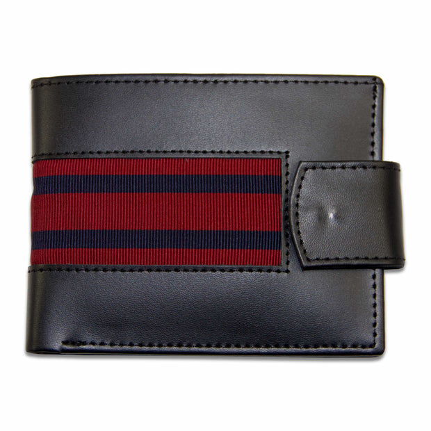 Royal Engineers (The Sappers) Leather Wallet Wallet The Regimental Shop Black/Maroon/Blue one size fits all 