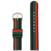 Royal Green Jackets Two Piece Watch Strap Two Piece Watch Strap The Regimental Shop Green/Black/Red one size fits all 