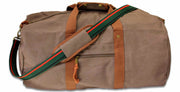 Royal Green Jackets Canvas Holdall Bag Holdall Bag The Regimental Shop Vintage Brown  