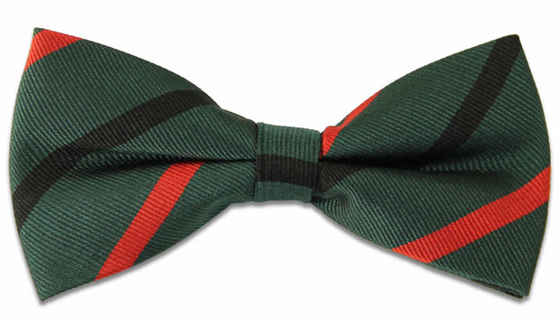 Royal Green Jackets Silk (Pretied) Bow Tie Bowtie, Silk The Regimental Shop Green/Black/Red one size fits all 