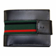 Royal Green Jackets (RGJ) Leather Wallet Wallet The Regimental Shop Black/Green/Red one size fits all 