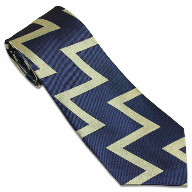 Royal Horse Artillery Gold Zig Zag Tie (Silk) Tie, Silk, Woven The Regimental Shop Blue/Gold one size fits all 